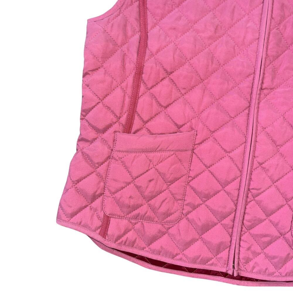 NWT Van Heusen Rose Pink Quilted Vest Women’s S Autumn Old Money Classic Casual - Picture 5 of 10